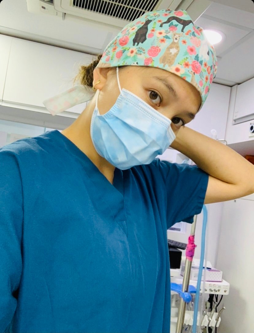 scrub hat